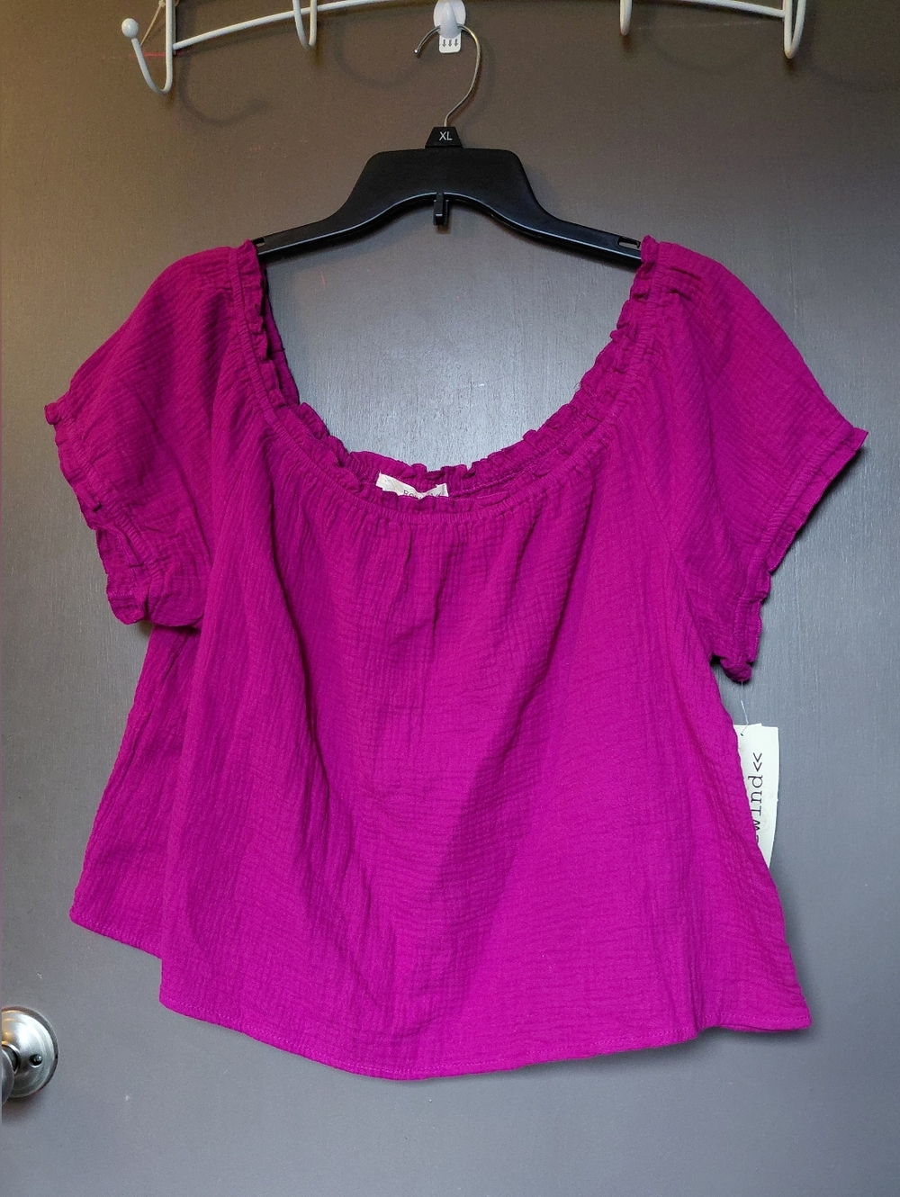 Off-Shoulder Peasant Blouse